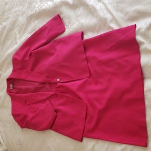 TanJay pink skirt and blazer suit set